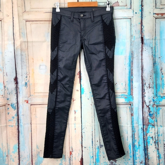 Rag & Bone Raja Shoreditch Skinny Side Embroidered Jeans - Picture 2 of 9